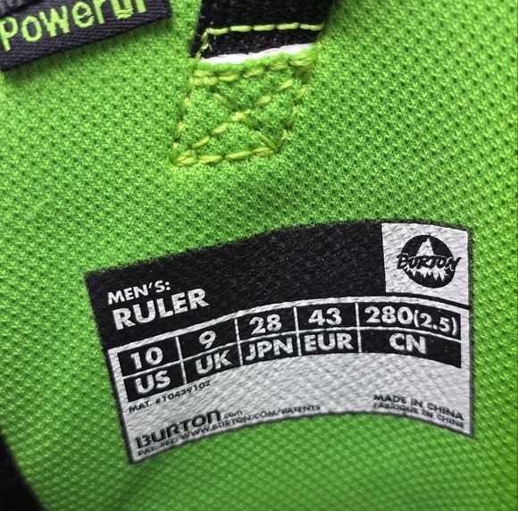 BURTON Ruler Quick Racing Black Snowboard Boots Men's Size US 10 New - Picture 4 of 12